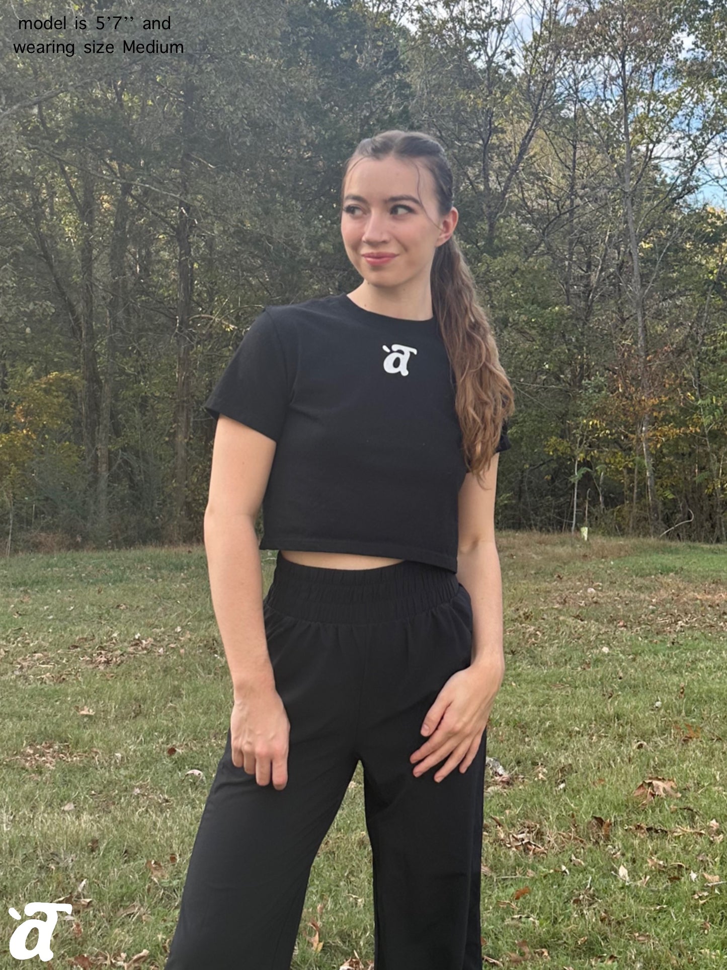 a Terre Merch Cropped T-shirt - Black