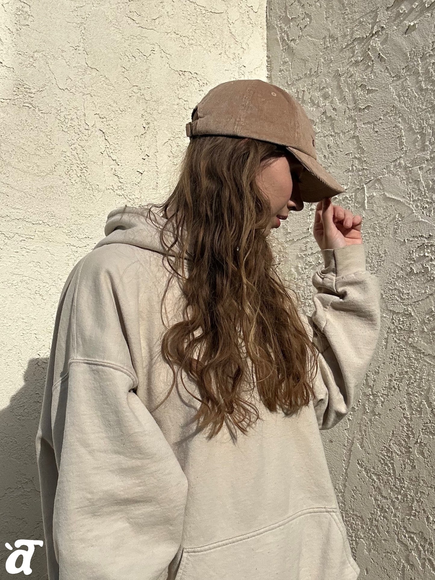 a Terre Merch Corduroy Baseball Hat - Tan