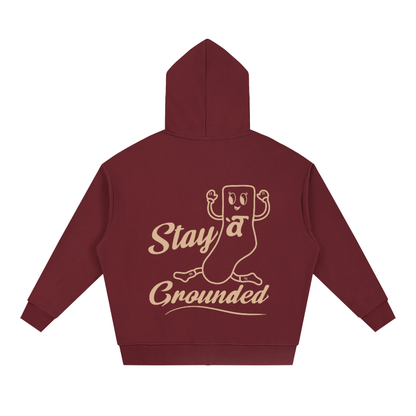 Unisex Loose Solid Full Zip Hoodie