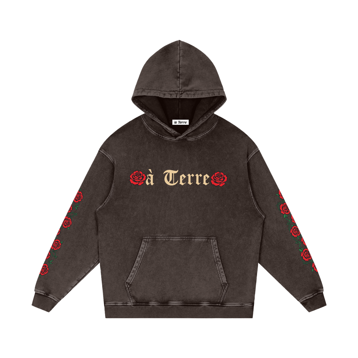 Snow Washed Loose Cotton Hoodie