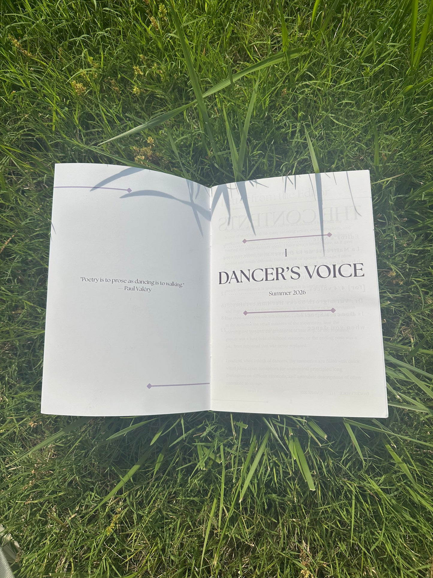 Dancer's Voice - Edition I - a New Dance Publication