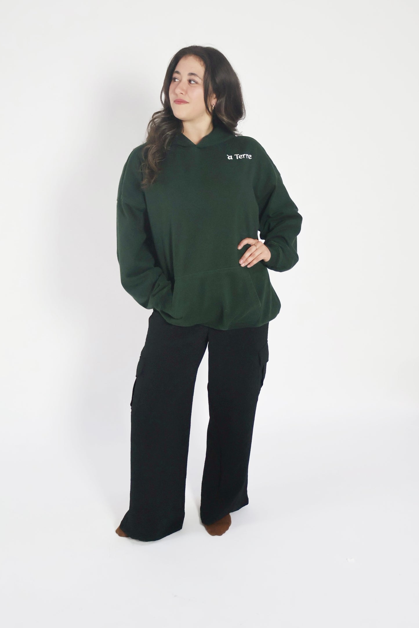 Stay Grounded - à Terre Hoodie in Green