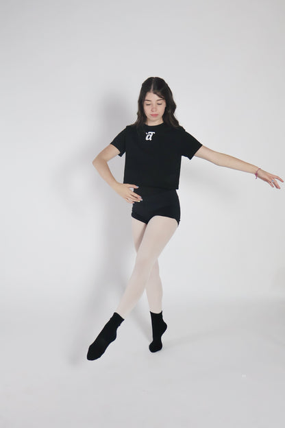 a Terre Merch Cropped T-shirt - Black