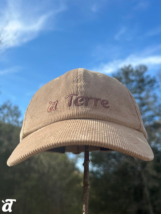 a Terre Merch Corduroy Baseball Hat - Tan